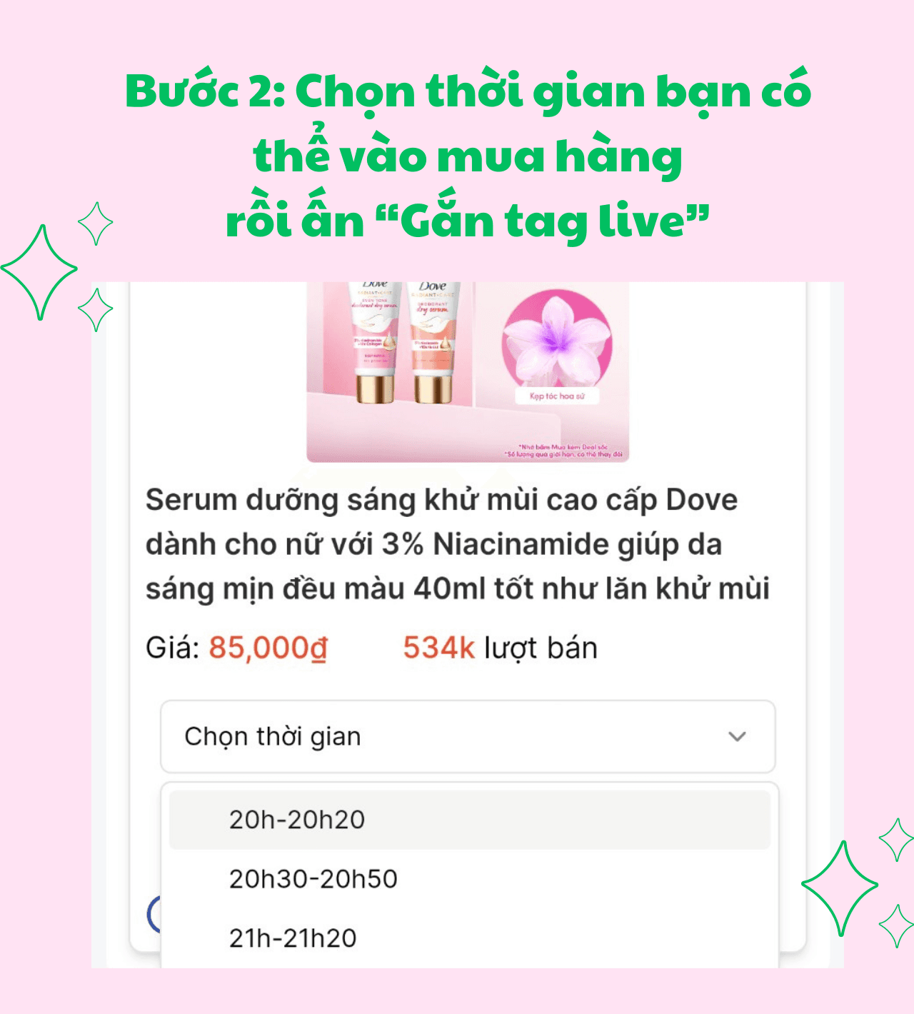 Hướng dẫn gắn tag shopee live